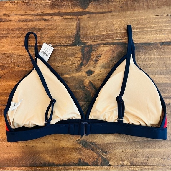 NWT! Old Navy Americana Two-Tone Red & Blue Triangle Bikini Top. Size Large. - Picture 3 of 8